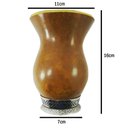 Ver imagem 2 de Cuia para Chimarrão Porongo com Base em Metal Ditreviso Marrom