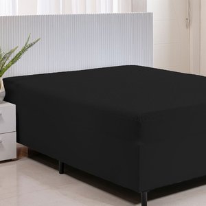 Protetor Impermeável Casal para Colchão Conjugado 01 Peça - Preto