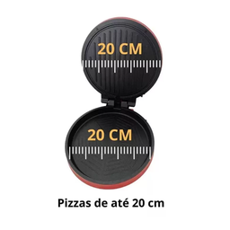 Máquina de Assar Pizza Broto Elétrica Antiaderente 1000w 110v - 3