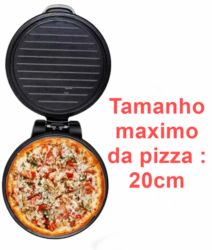 Máquina de Assar Pizza Broto Elétrica Antiaderente 1000w 110v - 5