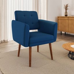 Poltrona Decorativa Stella em Veludo Just Time - 2