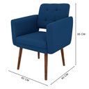 Ver imagem 4 de Poltrona Decorativa Stella em Veludo – Just Time