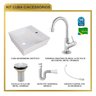 Kit Cuba Aq33 Volcano com Torneira 1198 e Válvula Metal com Sifão e Flexível - 10