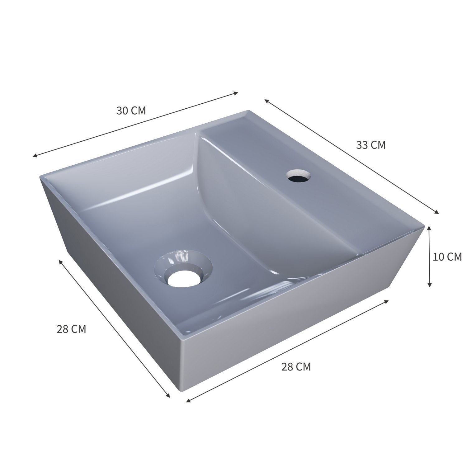 Kit Cuba Aq33 Volcano com Torneira 1198 e Válvula Metal com Sifão e Flexível - 4