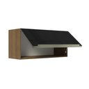 Ver imagem 6 de Armário Aéreo 70 cm 1 Porta Rustic/Preto Lux Madesa