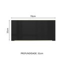 Ver imagem 3 de Armário Aéreo 70 cm 1 Porta Rustic/Preto Lux Madesa