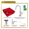 Kit Cuba Aq33 Volcano com Torneira 1198 e Válvula Metal com Sifão e Flexível - 10