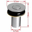 Ver imagem 7 de Kit Cuba Aq33 Volcano com Torneira 1198 e Válvula Botão com Sifão e Flexível