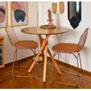 Ver mais imagens de Mesa de Jantar Redonda de Madeira - June de 90cm Cor Freijó