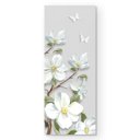 Ver imagem 2 de Adesivo de Porta - Flores Branca 3d