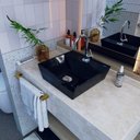 Ver imagem 1 de Kit Cuba Aq33 Volcano com Torneira 1198 e Válvula Botão com Sifão e Flexível