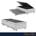 Ver imagem 4 de Cama Solteiro Box Baú Cama Auxiliar 188cm Cor Branco Monte Carlo Quarto Moderno