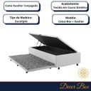 Ver imagem 6 de Cama Solteiro Box Baú Cama Auxiliar 188cm Cor Branco Monte Carlo Quarto Moderno