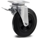 Ver imagem 1 de Rodizio Borracha 8x2 Pol.com Freio P/lixeira Glpf.82.bm.fp