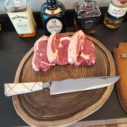 Faca Forjada Integral 9mm Dorso Cabo Osso Artesanal 10' Churrasco Aço Inox 420c Bruta - 7