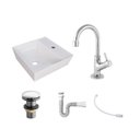 Ver imagem 3 de Kit Cuba Aq33 Volcano com Torneira 1198 e Válvula Click com Sifão e Flexível