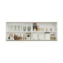 Ver imagem 3 de Armário de Cozinha Aéreo com 2 Portas de Vidro 120cm Florença Multimóveis MP2425 Branco