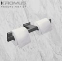 Ver imagem 5 de Papeleira Dupla Inox Grafite - Kromus RT0313G
