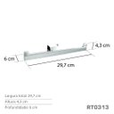 Ver imagem 4 de Papeleira Dupla Inox Grafite - Kromus RT0313G