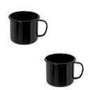 Ver imagem 1 de Canecas 2 (duas) de Qualidade de Agata 370ml - Ewel - Preto