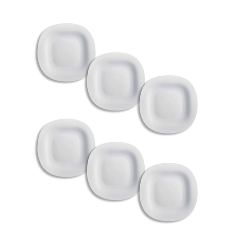 Jogo de Prato Raso 27cm Branco - Arcoroc Carine (6 Peças)