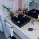 Ver imagem 1 de Kit Cuba Aq33 Volcano com Torneira 1198 e Válvula Click com Sifão e Flexível