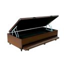 Ver imagem 1 de Cama Box Baú Auxiliar Solteiro Sintético Espuma 8cm 88x188x45 Marrom