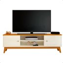 Ver imagem 1 de Rack para Tv até 75 Polegadas 2 Portas Itália 180cm:off White/cedro