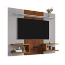Ver imagem 1 de Painel Atlas Off White Naturalle Ripado Tv 55 2076633 Bechara