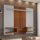 Ver imagem 4 de Painel Atlas Off White Naturalle Ripado Tv 55 2076633 Bechara