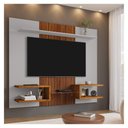 Ver imagem 3 de Painel Atlas Off White Naturalle Ripado Tv 55 2076633 Bechara