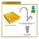 Ver imagem 7 de Kit Cuba Aq33 Volcano com Torneira C50 e Válvula Abs