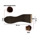 Ver imagem 4 de Kit 04 Pés Retrô Tabaco 20cm com Rosca Metal para Móveis D10 - D’Rossi