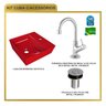 Kit Cuba Aq33 Volcano com Torneira 1198 e Válvula Botão - 4