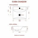Ver imagem 3 de Kit Cuba Aq33 Volcano com Torneira 1198 e Válvula Botão