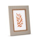 Ver imagem 1 de Porta Retrato Madeira e Linho Cinza 10x15