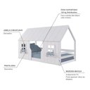 Ver imagem 3 de Cama Montessoriano Casinha Encantada Madeira Maciça Branco | Housin