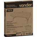 Ver imagem 4 de Mesa Dobrável Retangular 6 Lugares Plástico 180cm x 74cm x 74cm Preta Vonder