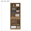 Ver imagem 4 de Armário Multiuso Sapateira com Espelho Grife Amendola - Demóbile