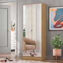 Ver imagem 1 de Armário Multiuso Sapateira com Espelho Grife Amendola - Demóbile