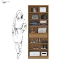 Ver imagem 6 de Armário Multiuso Sapateira com Espelho Grife Amendola - Demóbile