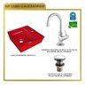 Kit Cuba Aq33 Volcano com Torneira 1198 e Válvula Click - 8