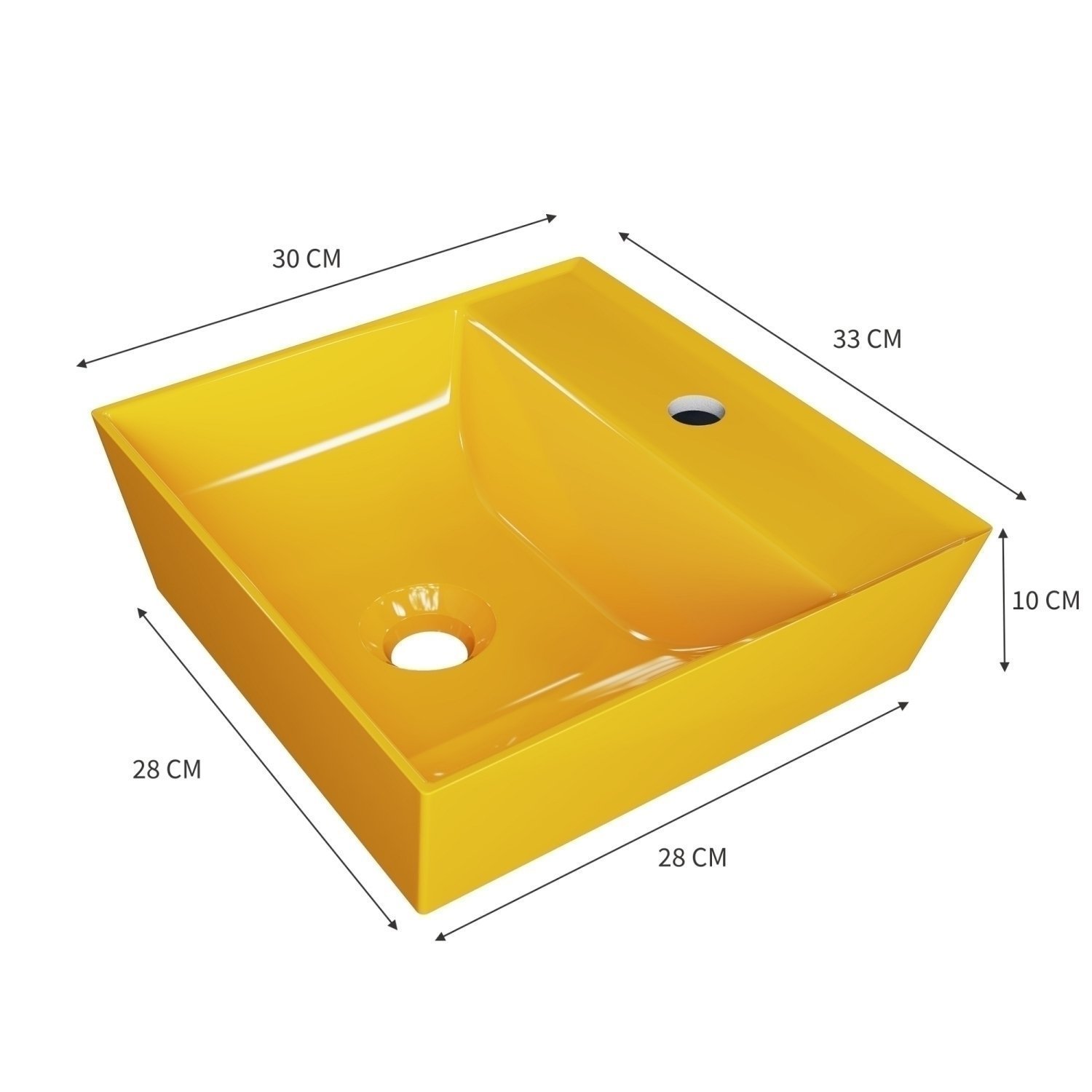 Kit Cuba Aq33 Volcano com Torneira Luxo e Válvula Metal com Sifão e Flexível - 4
