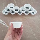 Ver imagem 3 de Kit 12 Ramekins Canelado Melamina 30ml Bar Lancheria para Molhos Maionese Katchup