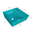 Ver imagem 4 de Kit Cuba Aq33 Volcano com Torneira Luxo e Válvula Metal com Sifão e Flexível