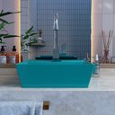 Ver imagem 2 de Kit Cuba Aq33 Volcano com Torneira Luxo e Válvula Metal com Sifão e Flexível