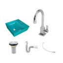 Ver imagem 3 de Kit Cuba Aq33 Volcano com Torneira Luxo e Válvula Metal com Sifão e Flexível