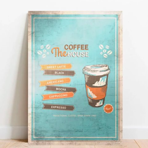 Placa Decorativa Metálica House Coffe Tacolado Papel de Parede 20 X 30cm