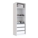 Ver imagem 4 de Módulo Guarda-Roupa 80cm com 2 Portas e Gavetas Integrato