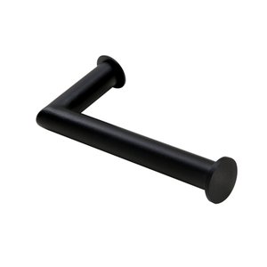 Porta Papel Higiênico Papeleira de Parede Banheiro 13cm em Aço Inox Black Matte Linha Tessália Stain